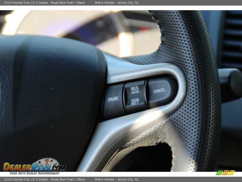 2010 Honda Civic LX-S Sedan Royal Blue Pearl / Black Photo #17