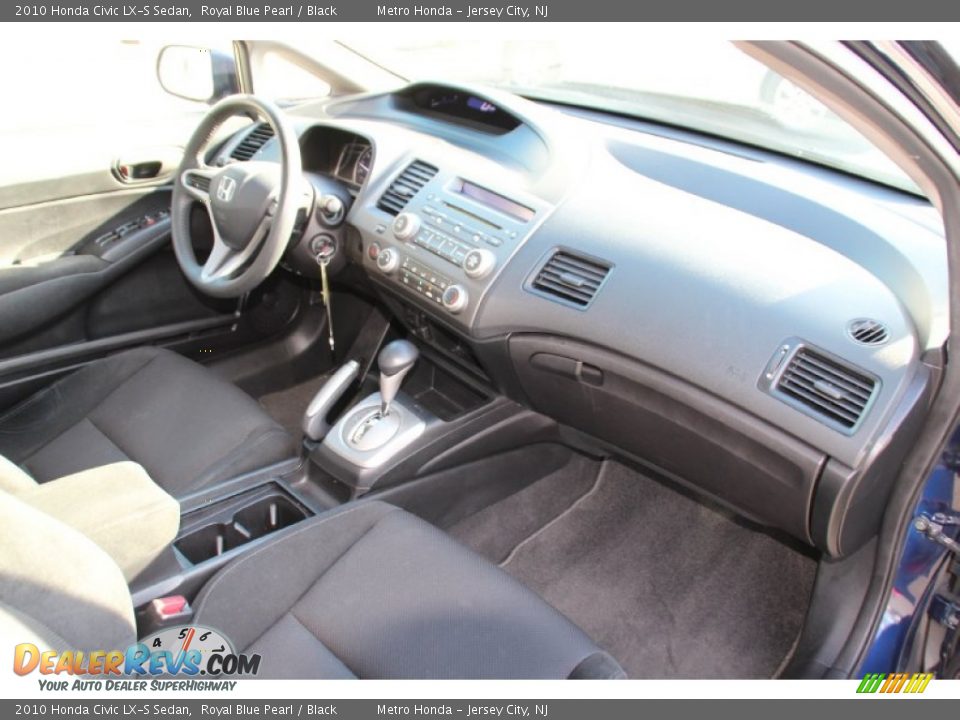 2010 Honda Civic LX-S Sedan Royal Blue Pearl / Black Photo #24