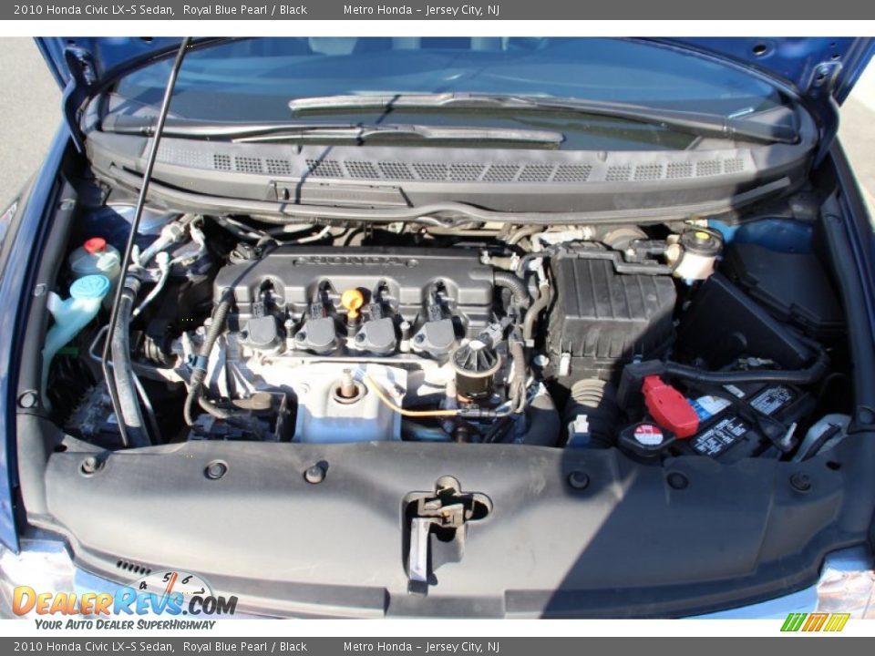2010 Honda Civic LX-S Sedan Royal Blue Pearl / Black Photo #26