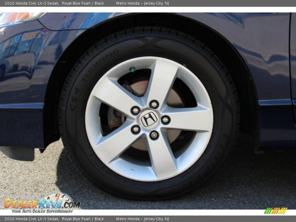 2010 Honda Civic LX-S Sedan Royal Blue Pearl / Black Photo #28