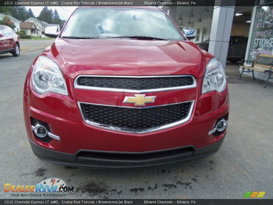 2015 Chevrolet Equinox LT AWD Crystal Red Tintcoat / Brownstone/Jet Black Photo #2