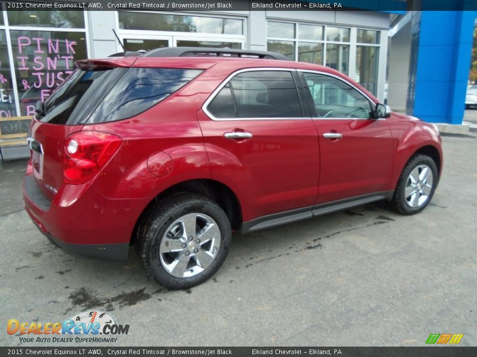 2015 Chevrolet Equinox LT AWD Crystal Red Tintcoat / Brownstone/Jet Black Photo #6