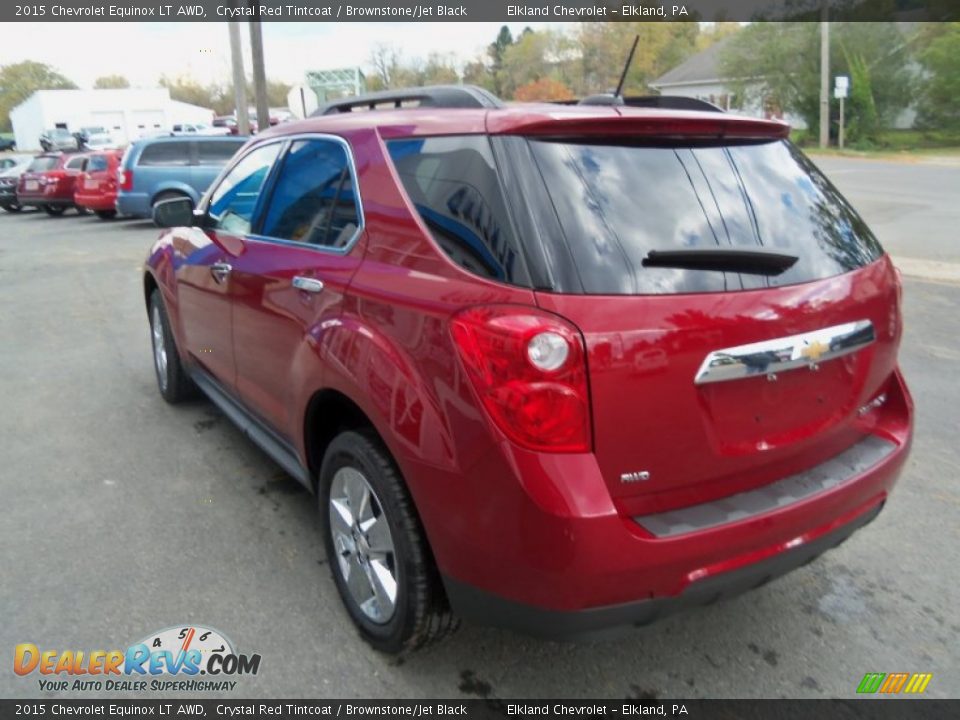 2015 Chevrolet Equinox LT AWD Crystal Red Tintcoat / Brownstone/Jet Black Photo #10