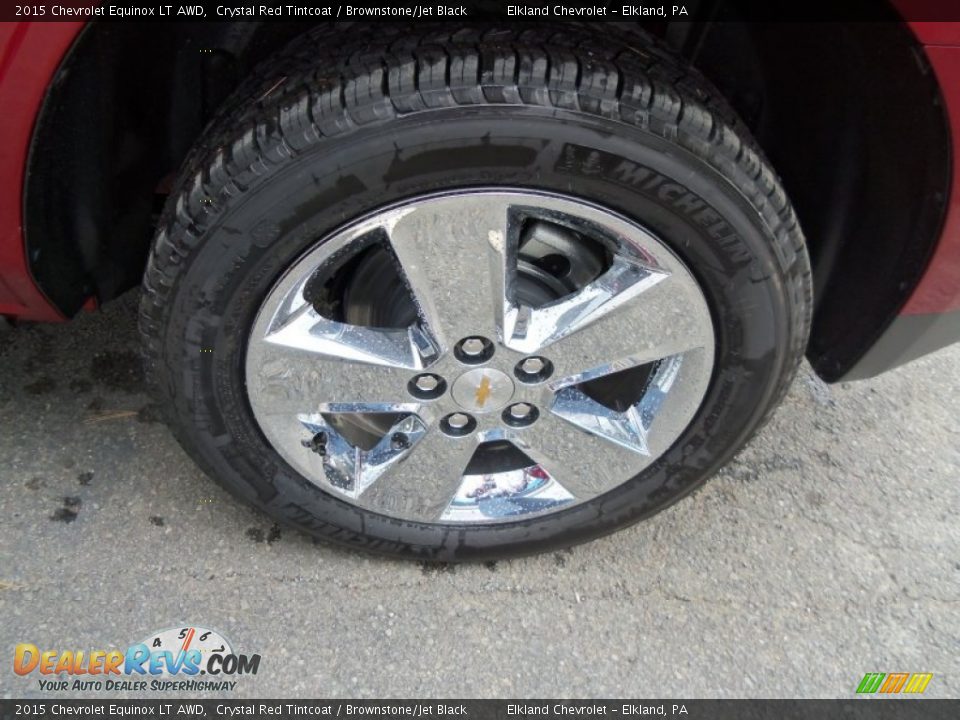 2015 Chevrolet Equinox LT AWD Crystal Red Tintcoat / Brownstone/Jet Black Photo #11
