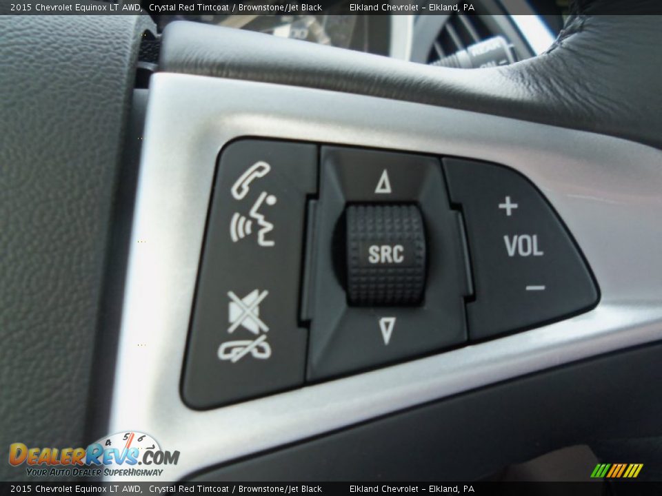 2015 Chevrolet Equinox LT AWD Crystal Red Tintcoat / Brownstone/Jet Black Photo #21