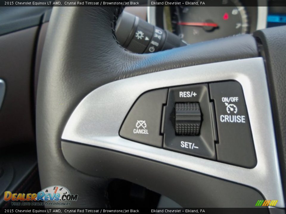2015 Chevrolet Equinox LT AWD Crystal Red Tintcoat / Brownstone/Jet Black Photo #22