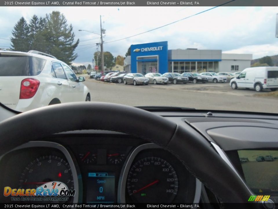 2015 Chevrolet Equinox LT AWD Crystal Red Tintcoat / Brownstone/Jet Black Photo #24