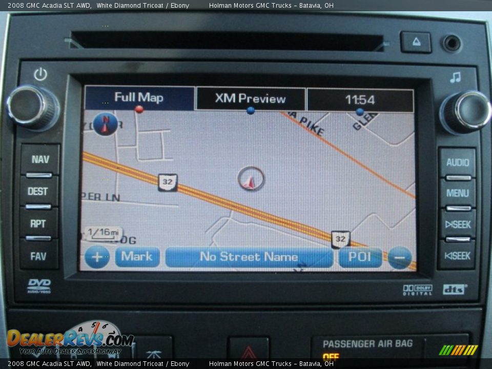 2008 GMC Acadia SLT AWD White Diamond Tricoat / Ebony Photo #8