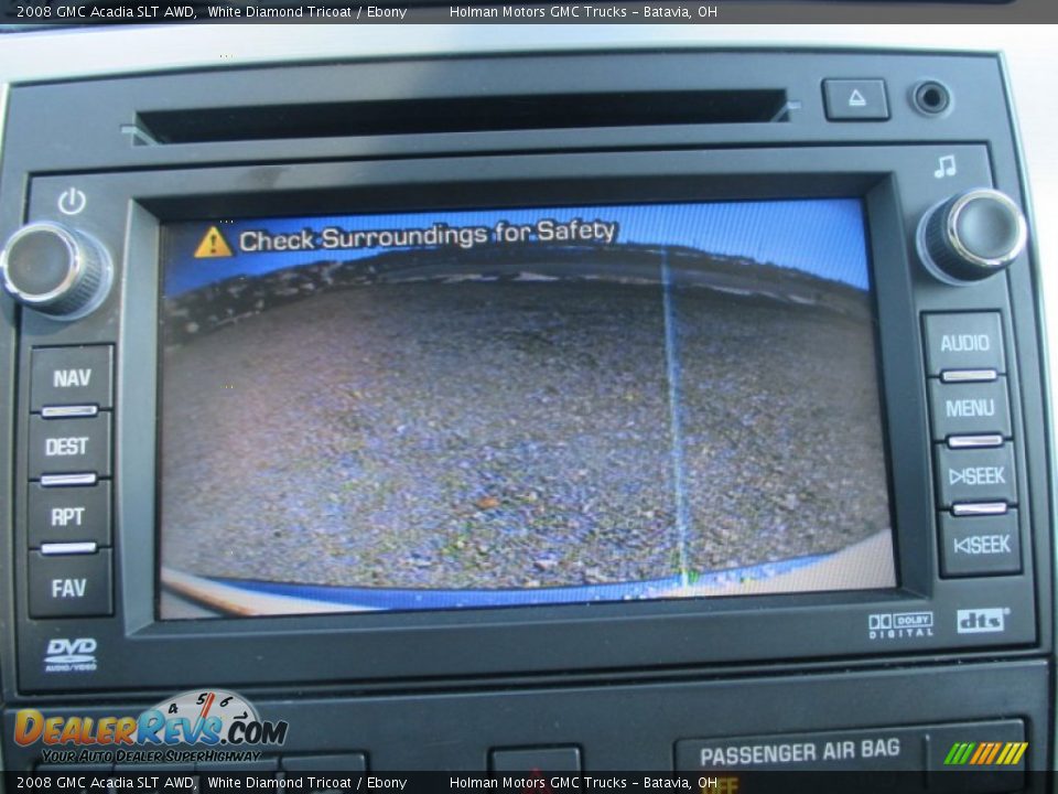 2008 GMC Acadia SLT AWD White Diamond Tricoat / Ebony Photo #11