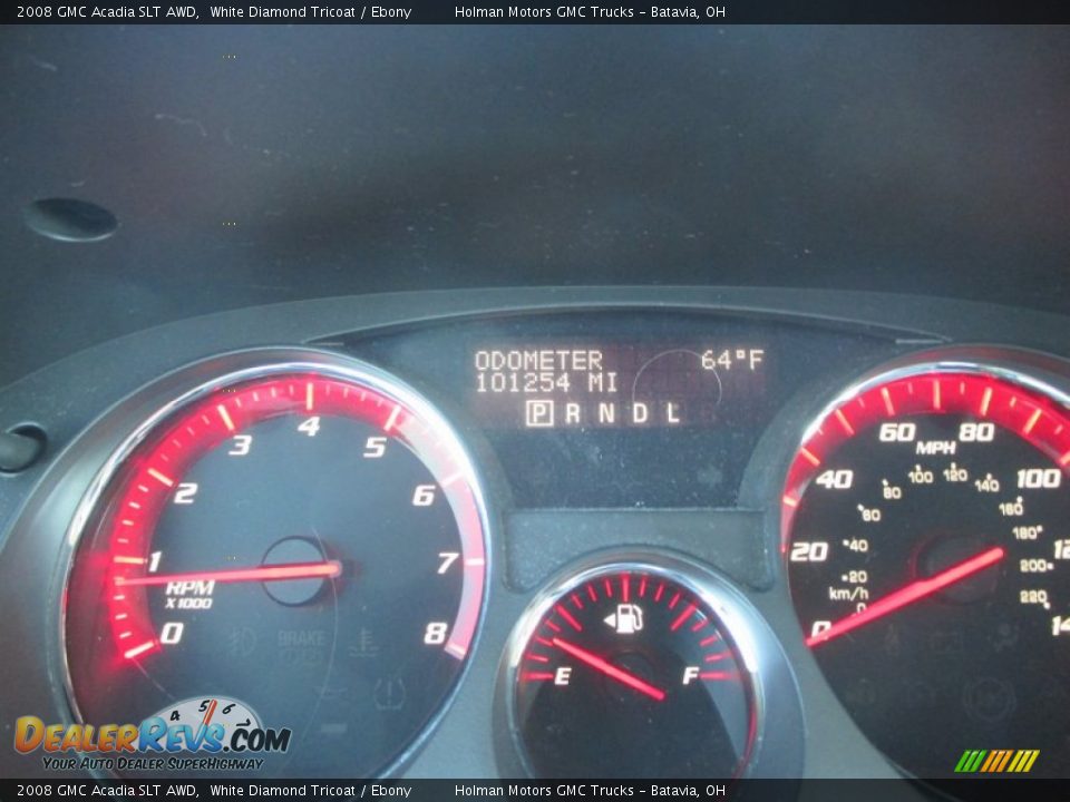 2008 GMC Acadia SLT AWD White Diamond Tricoat / Ebony Photo #18