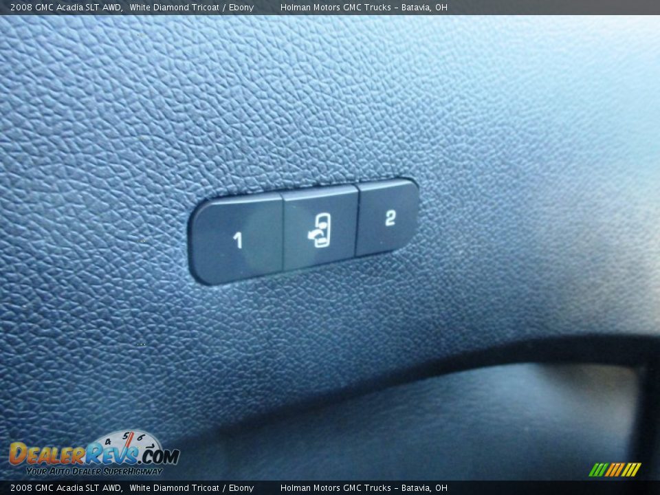 2008 GMC Acadia SLT AWD White Diamond Tricoat / Ebony Photo #20