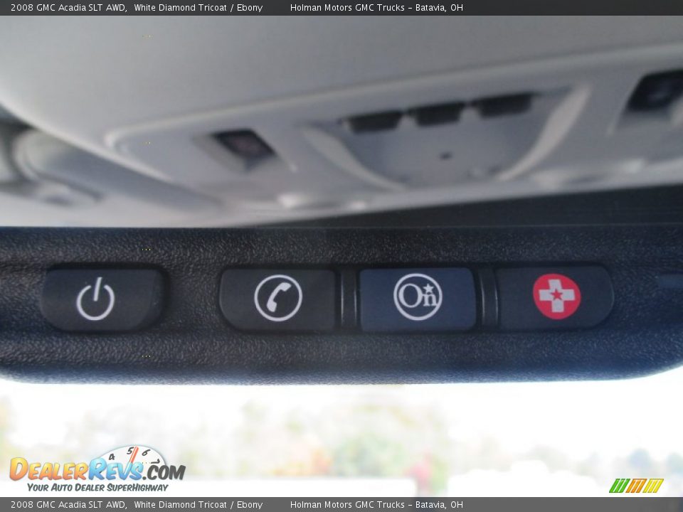 2008 GMC Acadia SLT AWD White Diamond Tricoat / Ebony Photo #21