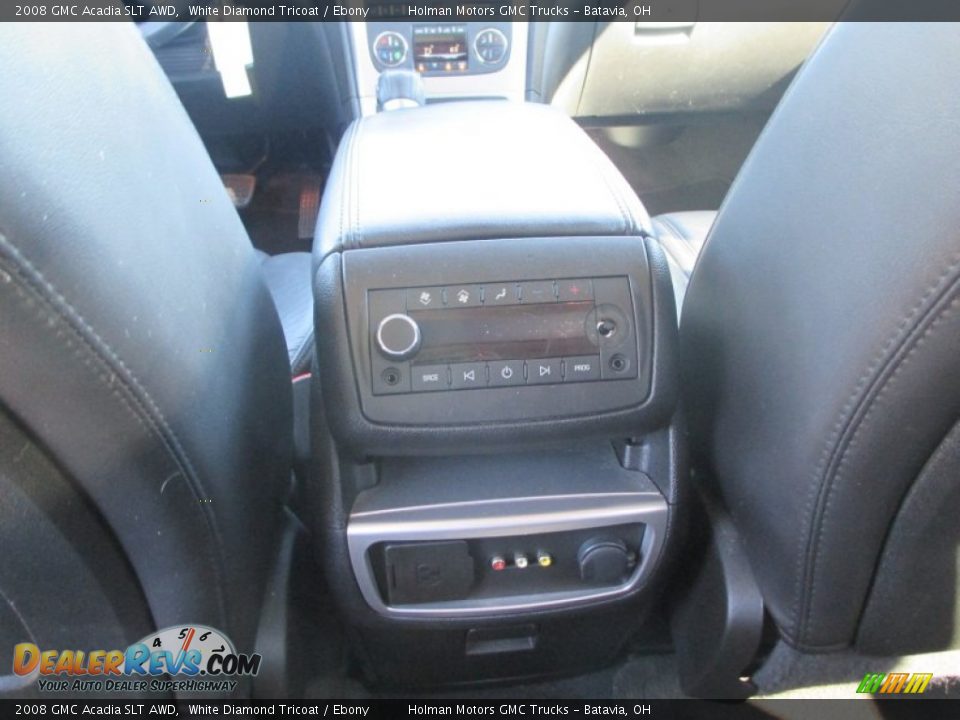 2008 GMC Acadia SLT AWD White Diamond Tricoat / Ebony Photo #25