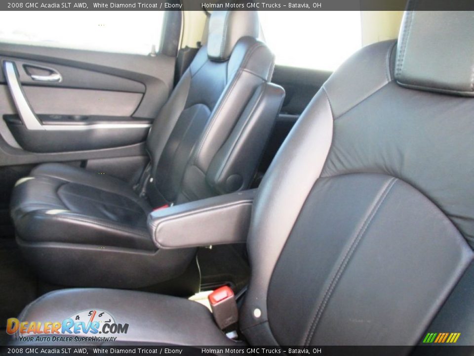 2008 GMC Acadia SLT AWD White Diamond Tricoat / Ebony Photo #27