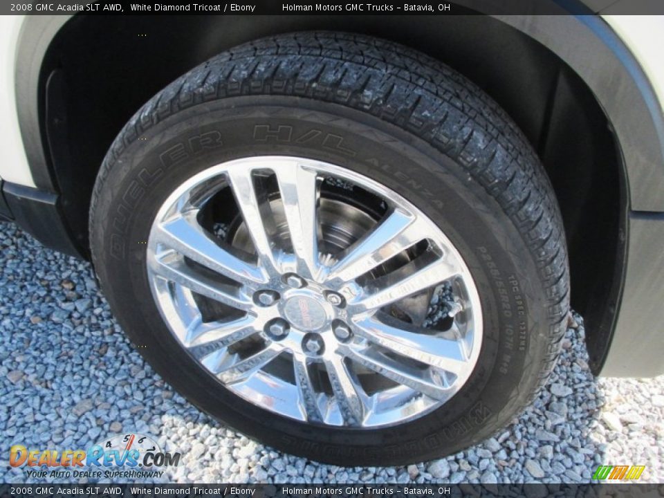 2008 GMC Acadia SLT AWD White Diamond Tricoat / Ebony Photo #29