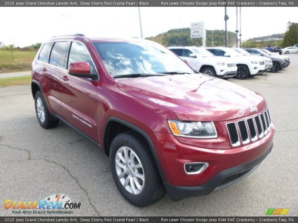 2015 Jeep Grand Cherokee Laredo 4x4 Deep Cherry Red Crystal Pearl / Black Photo #2