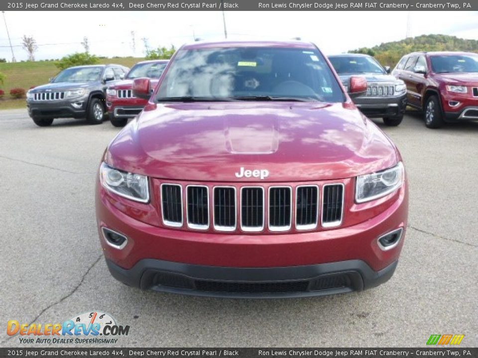 2015 Jeep Grand Cherokee Laredo 4x4 Deep Cherry Red Crystal Pearl / Black Photo #3