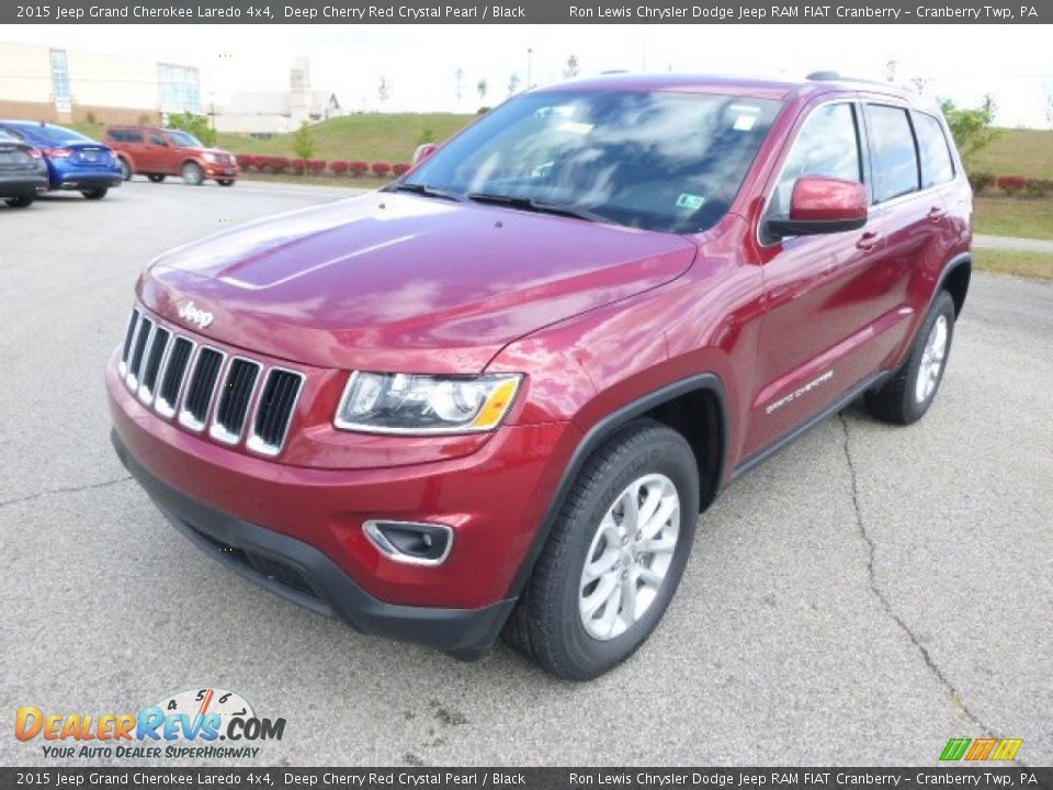 2015 Jeep Grand Cherokee Laredo 4x4 Deep Cherry Red Crystal Pearl / Black Photo #4
