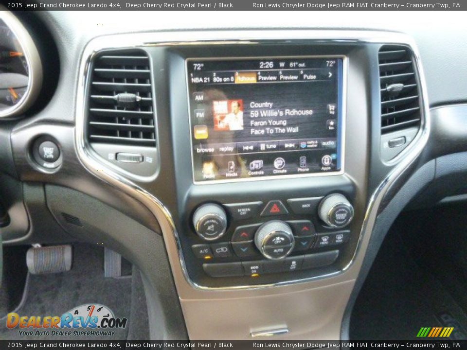 2015 Jeep Grand Cherokee Laredo 4x4 Deep Cherry Red Crystal Pearl / Black Photo #16