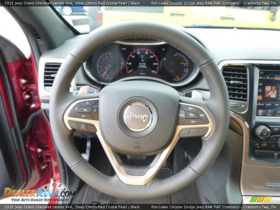 2015 Jeep Grand Cherokee Laredo 4x4 Deep Cherry Red Crystal Pearl / Black Photo #19