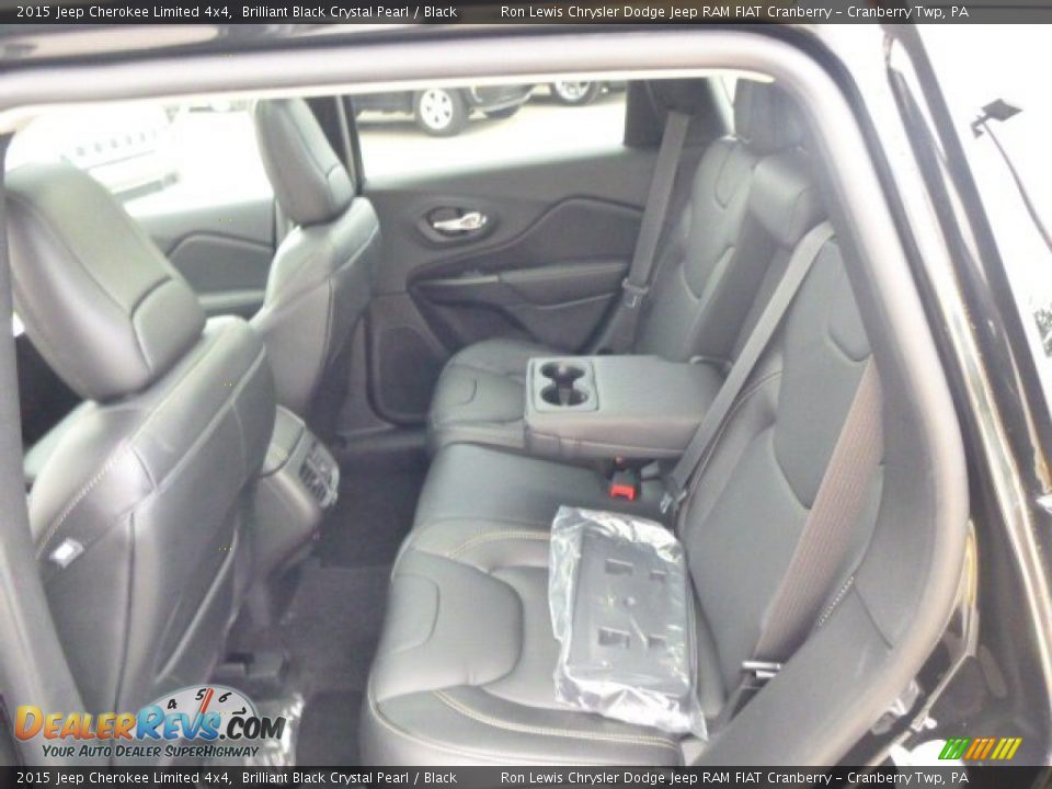 Rear Seat of 2015 Jeep Cherokee Limited 4x4 Photo #11