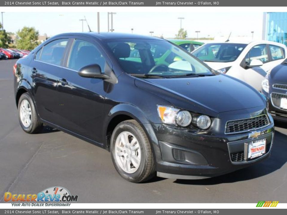 2014 Chevrolet Sonic LT Sedan Black Granite Metallic / Jet Black/Dark Titanium Photo #2