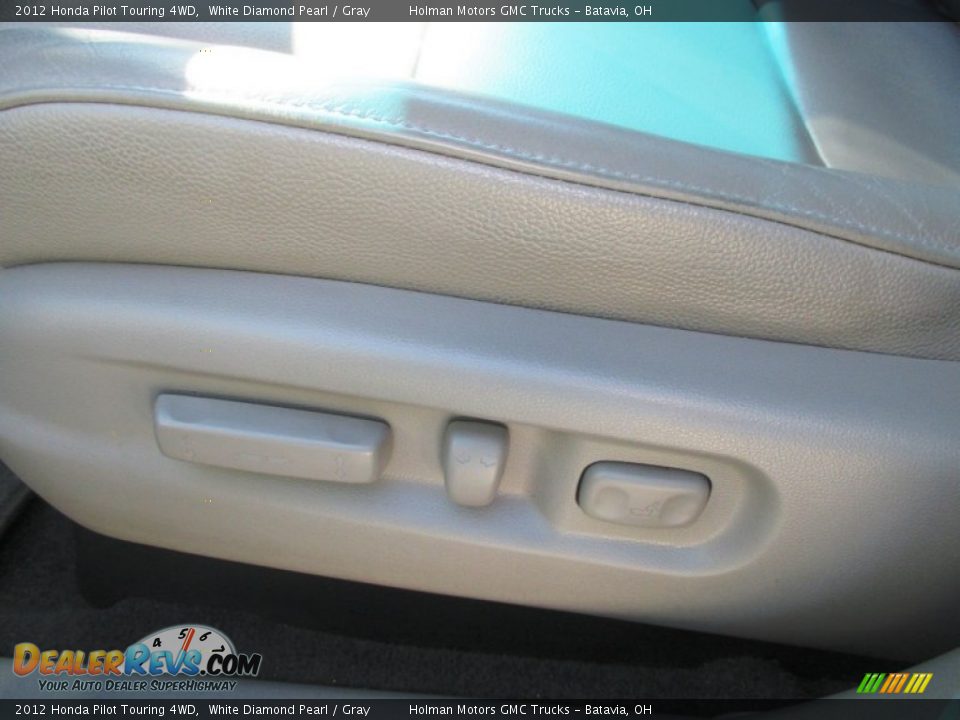 2012 Honda Pilot Touring 4WD White Diamond Pearl / Gray Photo #6
