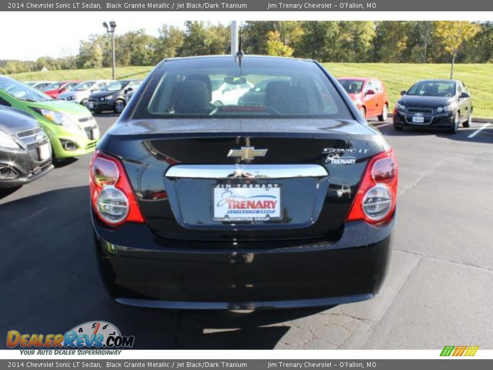 2014 Chevrolet Sonic LT Sedan Black Granite Metallic / Jet Black/Dark Titanium Photo #6