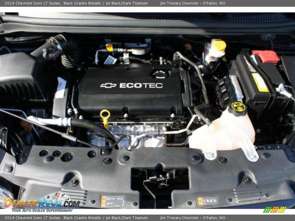 2014 Chevrolet Sonic LT Sedan Black Granite Metallic / Jet Black/Dark Titanium Photo #7