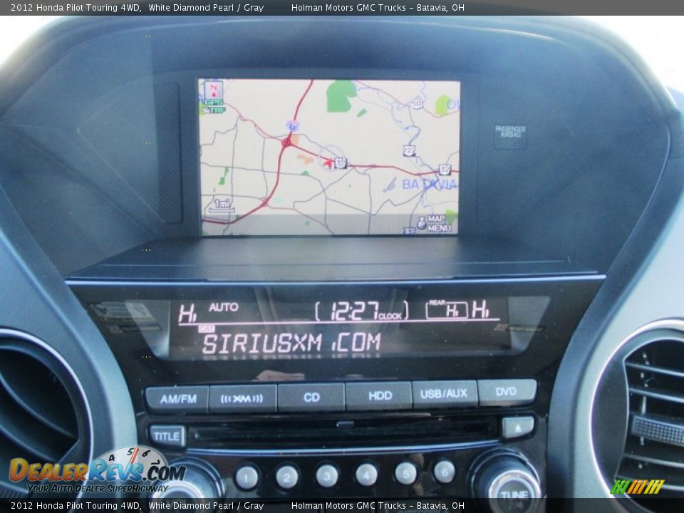 2012 Honda Pilot Touring 4WD White Diamond Pearl / Gray Photo #8