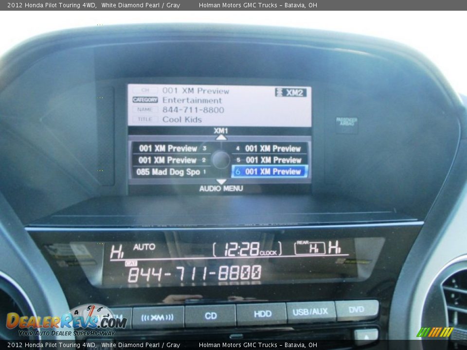 2012 Honda Pilot Touring 4WD White Diamond Pearl / Gray Photo #10