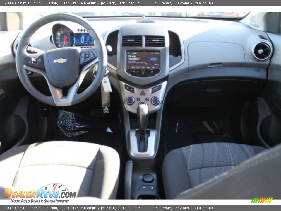 2014 Chevrolet Sonic LT Sedan Black Granite Metallic / Jet Black/Dark Titanium Photo #10