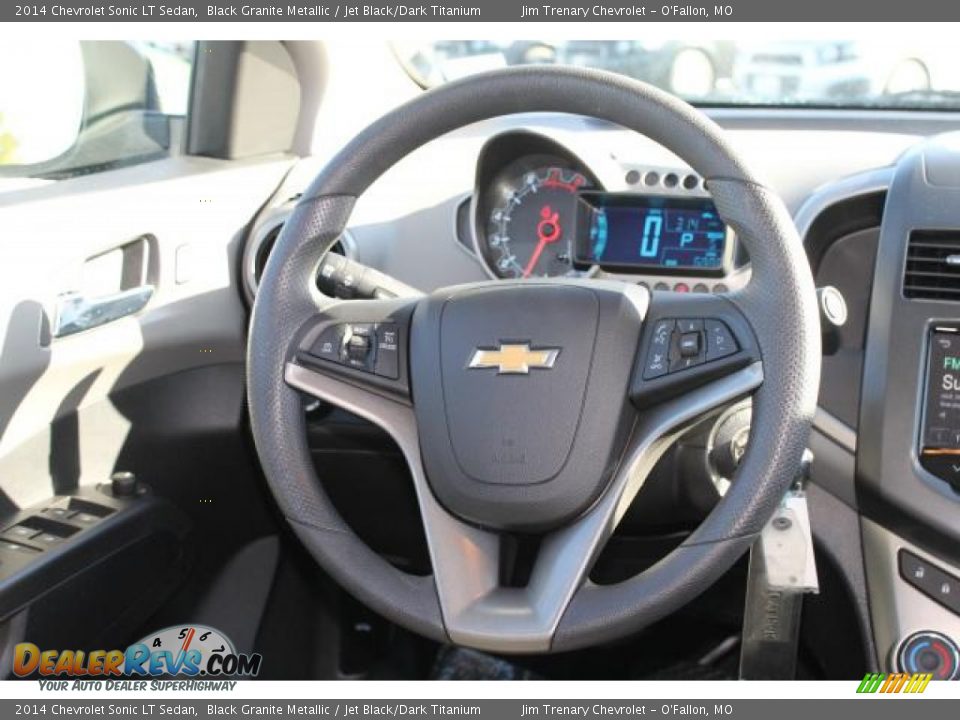 2014 Chevrolet Sonic LT Sedan Black Granite Metallic / Jet Black/Dark Titanium Photo #11