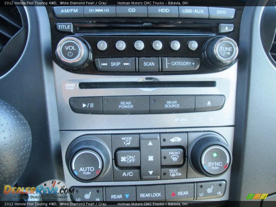 2012 Honda Pilot Touring 4WD White Diamond Pearl / Gray Photo #12