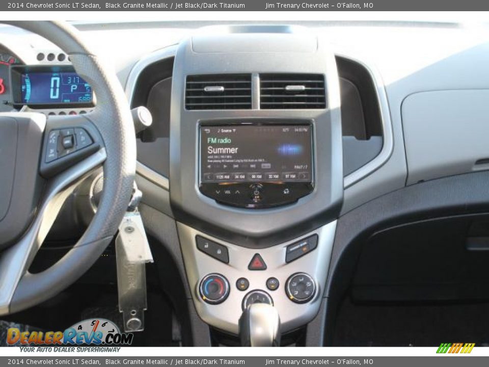 2014 Chevrolet Sonic LT Sedan Black Granite Metallic / Jet Black/Dark Titanium Photo #12