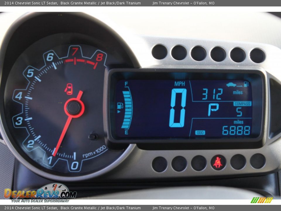 2014 Chevrolet Sonic LT Sedan Black Granite Metallic / Jet Black/Dark Titanium Photo #14