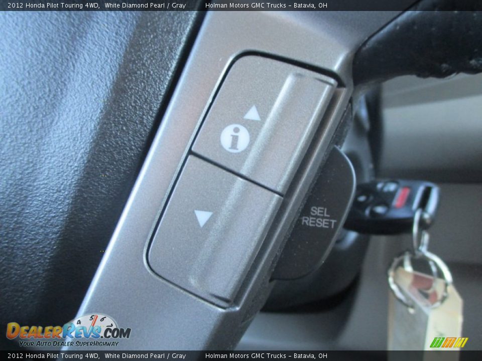 2012 Honda Pilot Touring 4WD White Diamond Pearl / Gray Photo #17