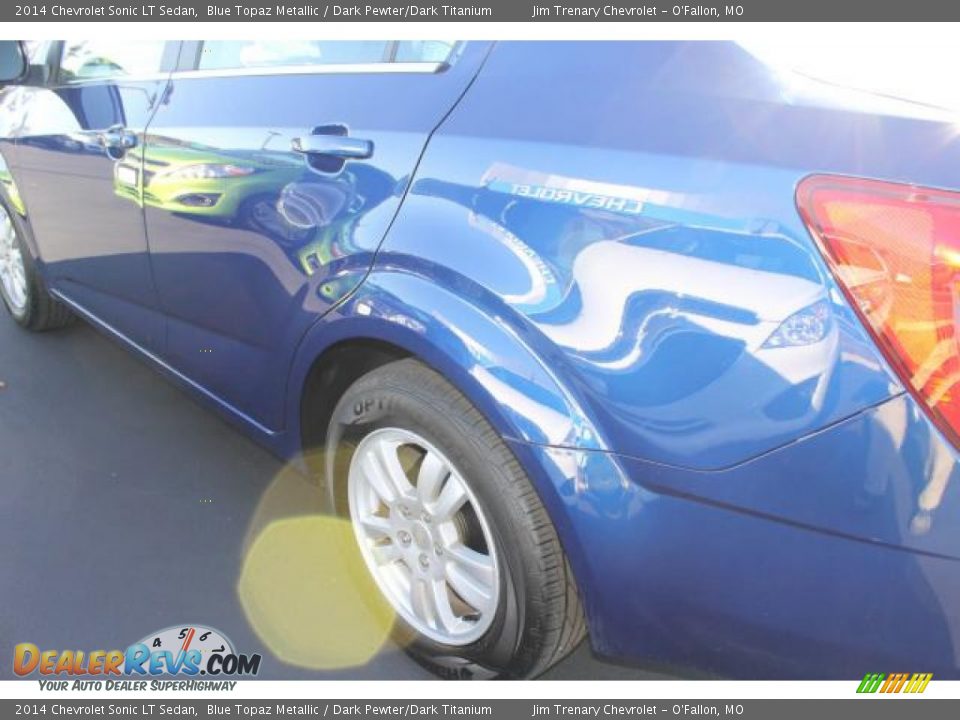 2014 Chevrolet Sonic LT Sedan Blue Topaz Metallic / Dark Pewter/Dark Titanium Photo #4