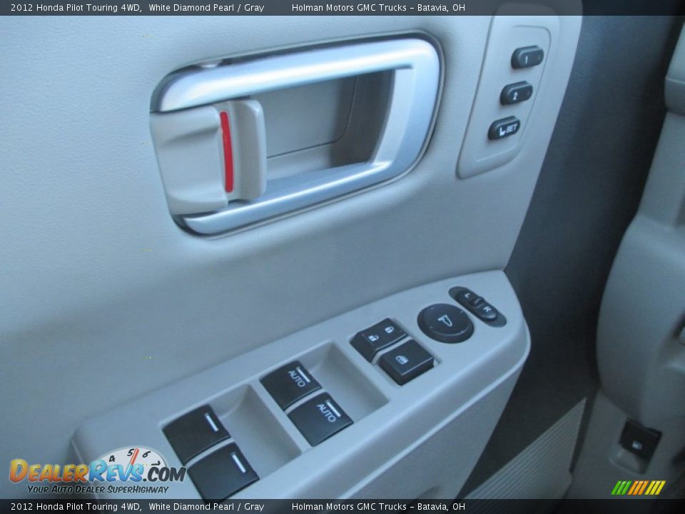 2012 Honda Pilot Touring 4WD White Diamond Pearl / Gray Photo #21