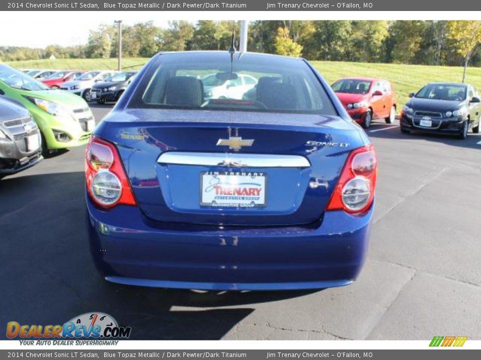 2014 Chevrolet Sonic LT Sedan Blue Topaz Metallic / Dark Pewter/Dark Titanium Photo #6
