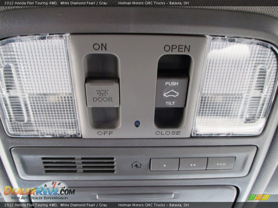 2012 Honda Pilot Touring 4WD White Diamond Pearl / Gray Photo #22