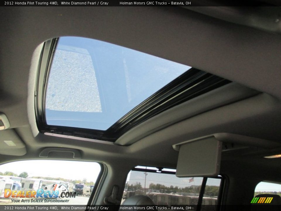2012 Honda Pilot Touring 4WD White Diamond Pearl / Gray Photo #23