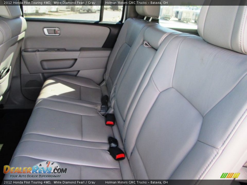 2012 Honda Pilot Touring 4WD White Diamond Pearl / Gray Photo #27