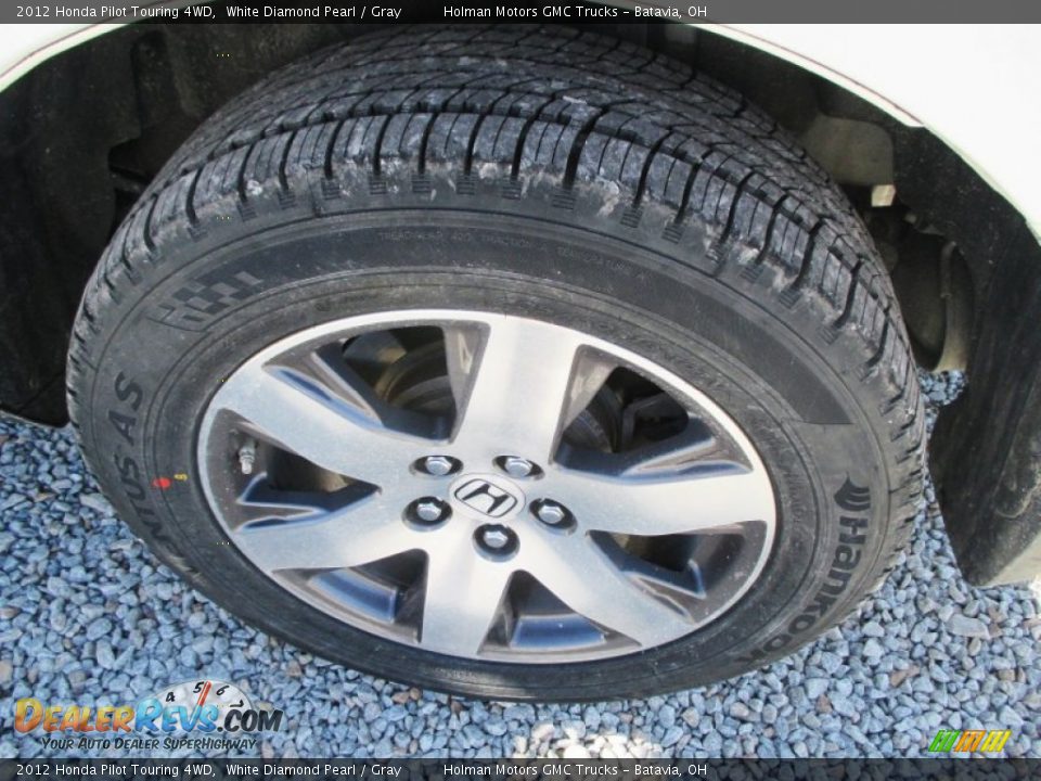 2012 Honda Pilot Touring 4WD White Diamond Pearl / Gray Photo #28
