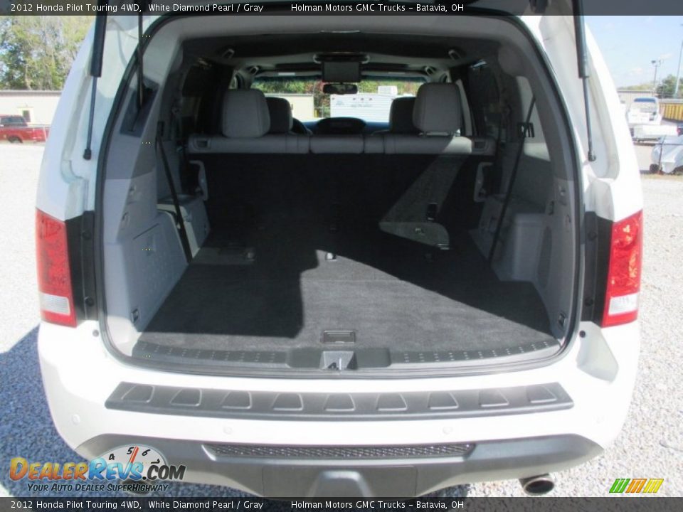 2012 Honda Pilot Touring 4WD White Diamond Pearl / Gray Photo #30