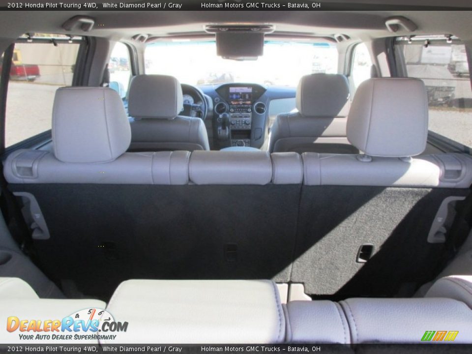 2012 Honda Pilot Touring 4WD White Diamond Pearl / Gray Photo #31
