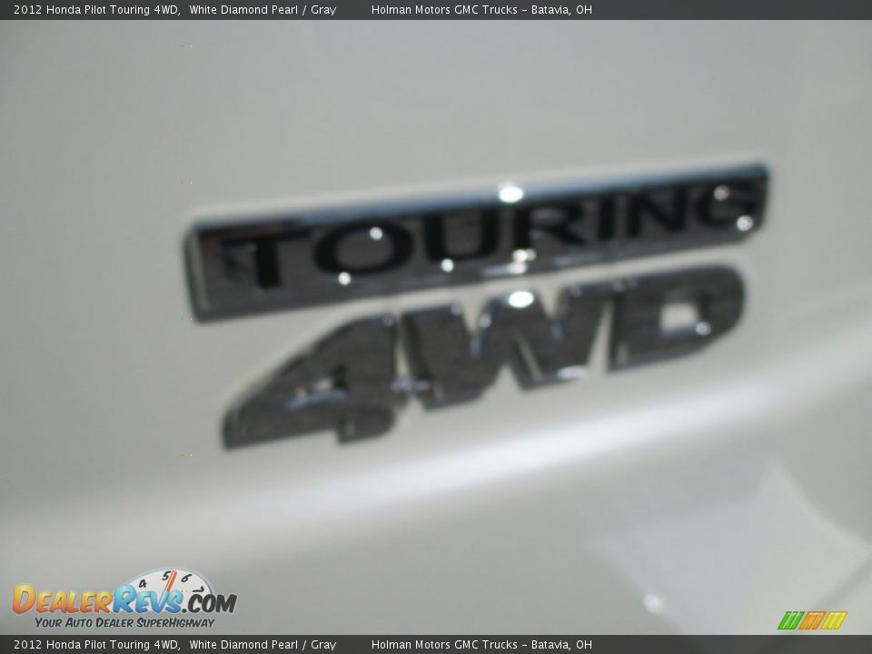 2012 Honda Pilot Touring 4WD White Diamond Pearl / Gray Photo #35