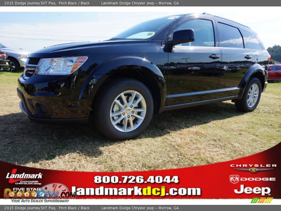 2015 Dodge Journey SXT Plus Pitch Black / Black Photo #1