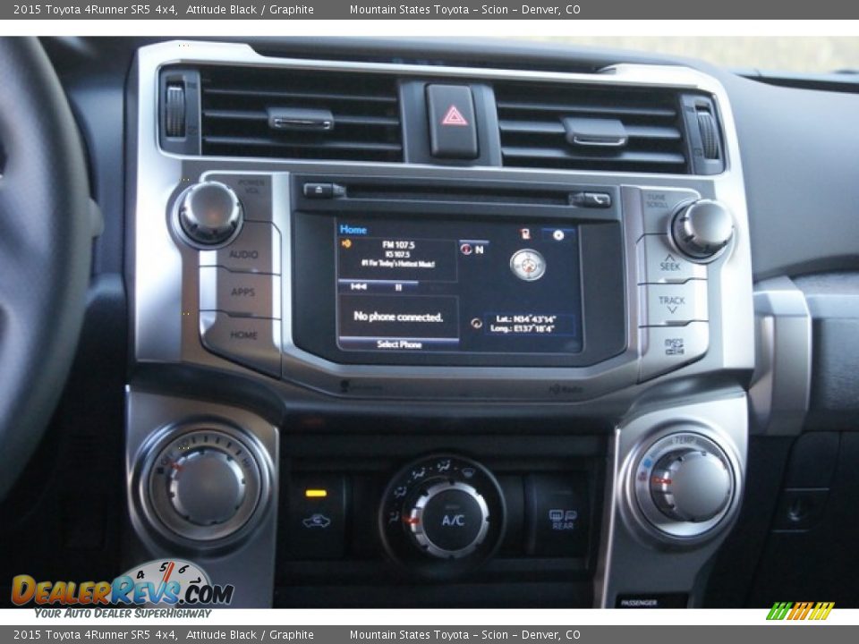 2015 Toyota 4Runner SR5 4x4 Attitude Black / Graphite Photo #6