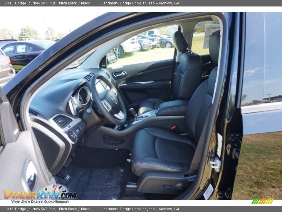 2015 Dodge Journey SXT Plus Pitch Black / Black Photo #6